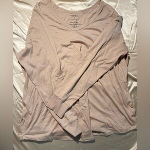 Torrid Women's Tan Long Sleeve Top